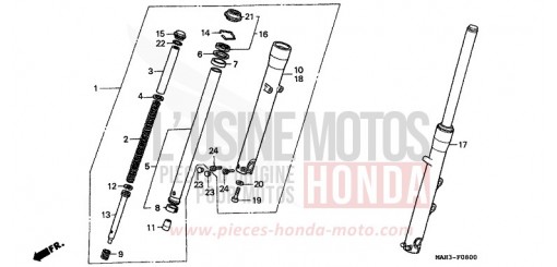 GABEL, VORNE VT1100C2X de 1999